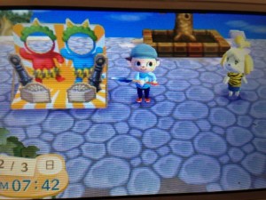 村の木の前にいくとしずえさんがいます