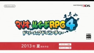 マリオ＆ルイージRPG４は2013年夏発売予定
